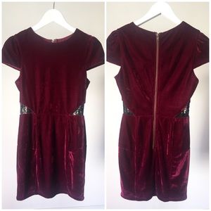 Lucca couture urban outfitters velvet dress