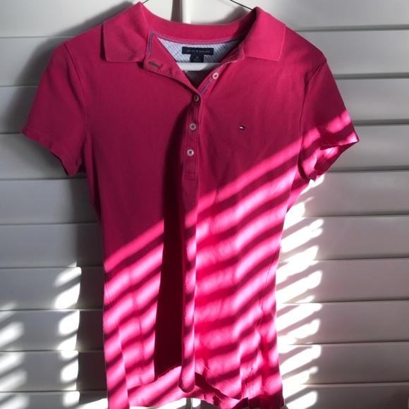 Womans Tommy Hilfiger Pink Button Down/ Polo - Picture 1 of 1