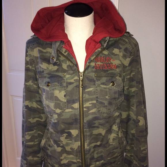 camo harley davidson jacket