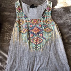 Forever 21 aztec tank top