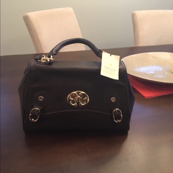 Leather satchel w/tags
