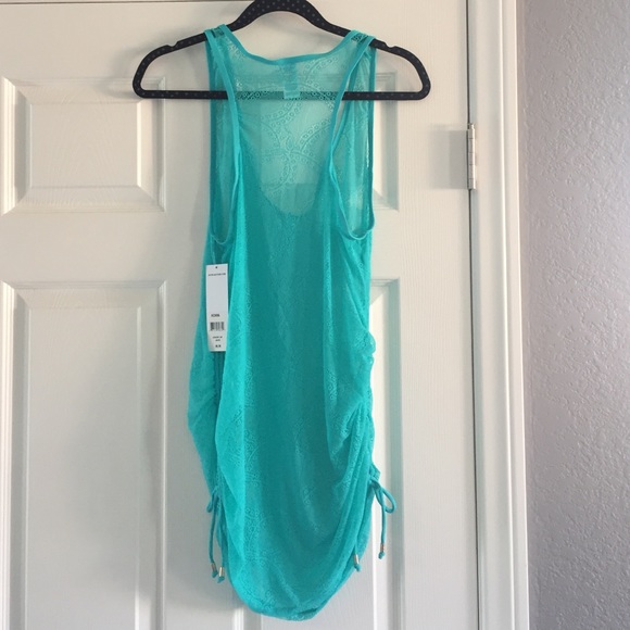 Kensie jade stretch lace adjustable sides coverup - Picture 2 of 4