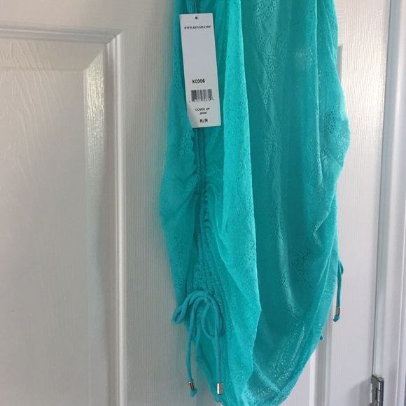 Kensie jade stretch lace adjustable sides coverup - Picture 3 of 4