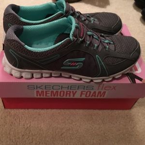 Skechers Flex memory foam.
