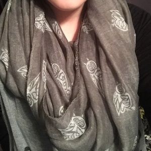 Owl infinity scarf