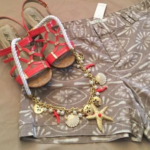 Ann Taylor linen patterned shorts - think SPRING!