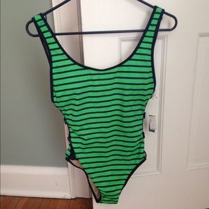 NWT GAP sailor stripe one piece swim suit
