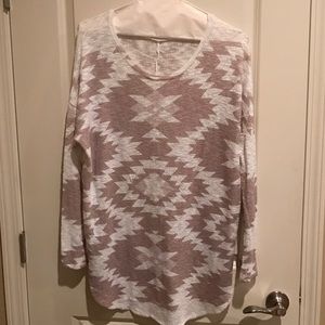 Women's Aztec print sweater