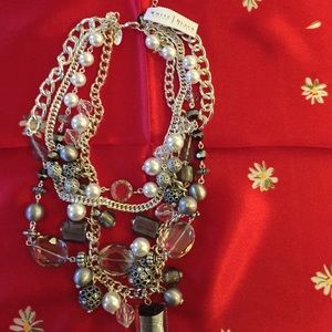 Pearl Beaded Statement Necklace