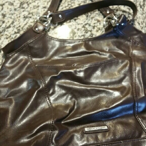 Brown leather Nine West handbag