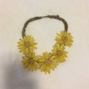 Yellow flower necklace