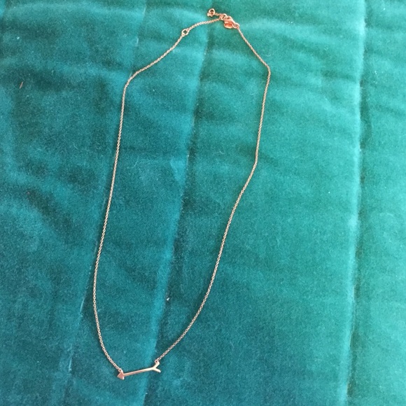 Dainty Stella and Dot arrow necklace