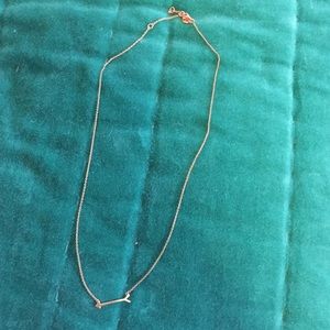 Dainty Stella and Dot arrow necklace