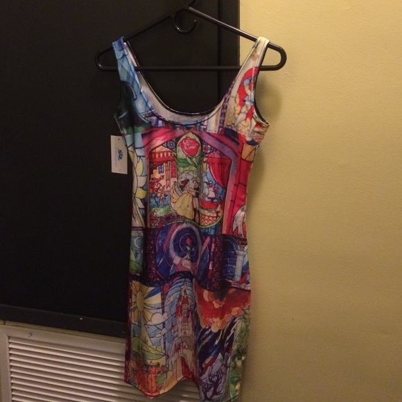 Beauty and the Beast bodycon dress! BNWT
