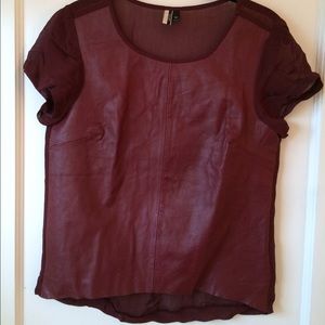 100% Leather Silk Back Topshop 100% Leather Silk Back Topshop