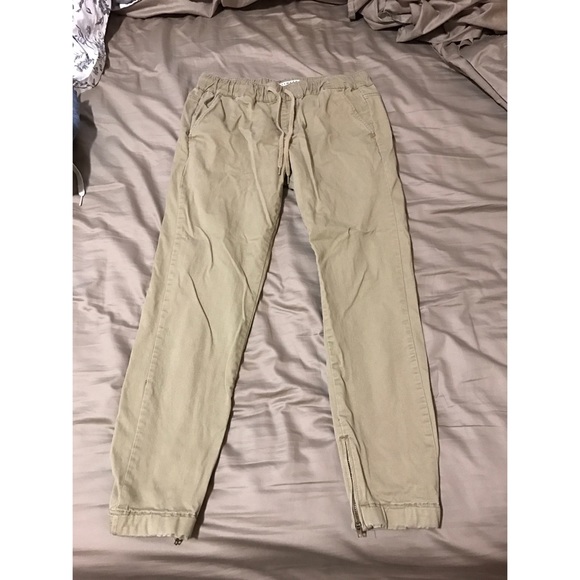 Khaki joggers