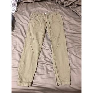 Khaki joggers
