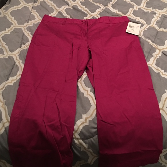 Magenta dress capris