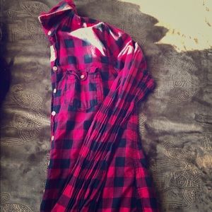 Hollister plaid button up