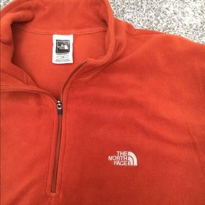 North face fleece quart zip jacket