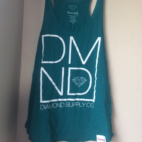 DIAMOND EMERALD GREEN TANK size M