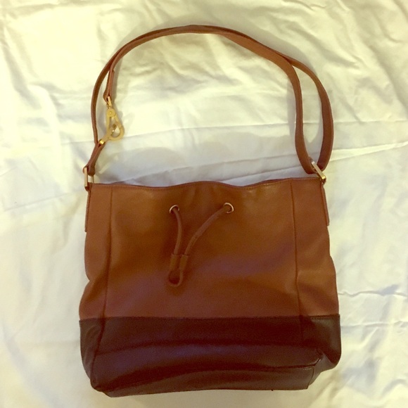 Black and brown Perlina New York handbag.