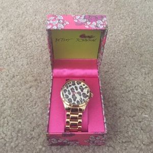 Betsey Johnson Cheetah Watch