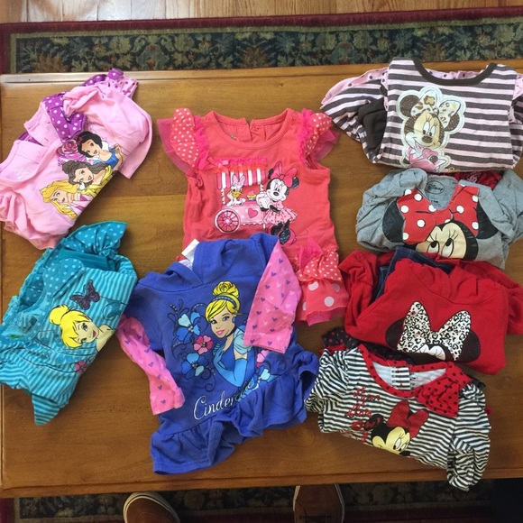 Lot of Disney 12 month girls sets