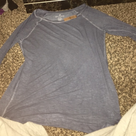 Blue washed Longsleeve T - Shirt