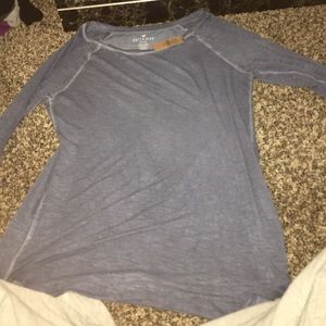 Blue washed Longsleeve T - Shirt