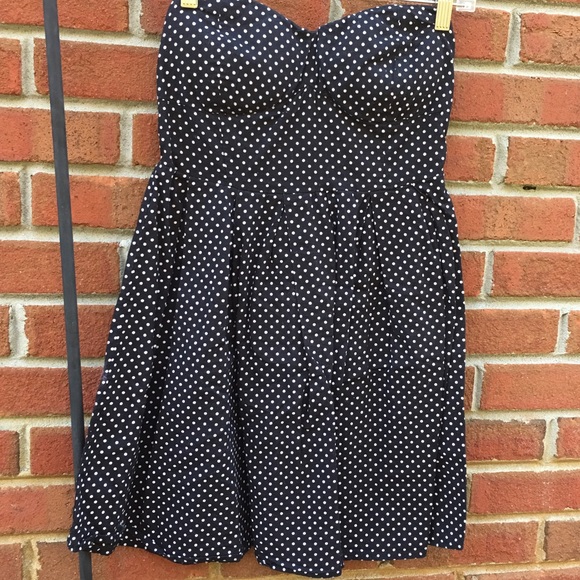 Strapless Polkadot Dress