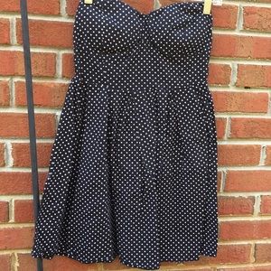 Strapless Polkadot Dress