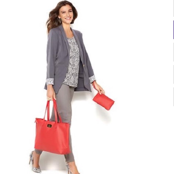 JOY 100% Pebbled Leather Lightweight Durable Tote - Picture 4 of 4