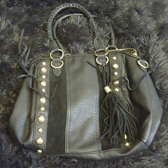 Jessica Simpson Medium Black Studded Handbag