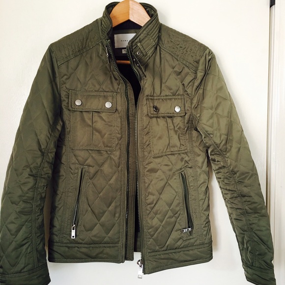 zara man quilted jacket