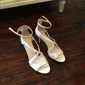 Nine West Ivory Strappy Peep-Toe Pumps