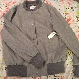 Old navy grey bomber jacket