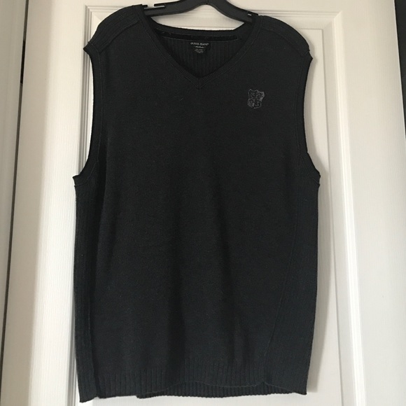 GUESS Charcoal Wool Vest - Picture 2 of 4