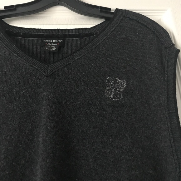 GUESS Charcoal Wool Vest - Picture 4 of 4