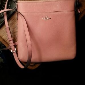 Coach North/south Swingpack In Textured leather