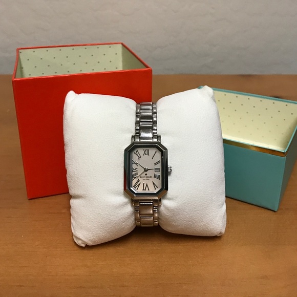 Kate spade silver tone Hudson watch