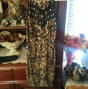 Gold and Black little dress