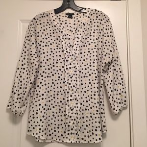 Ann Taylor Polkadot Blouse