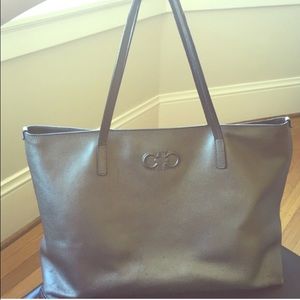 Salvatore Ferragamo Authentic Grey Tote Bag