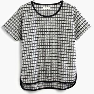 Madewell Brushed Windowpane Top