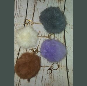 Faux fur pom