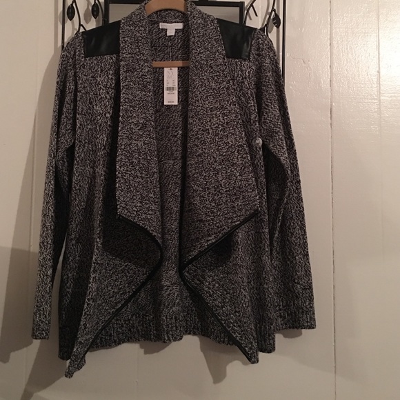 Very cute leather accent sweater
