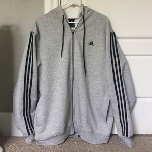 Adidas Essential Full Zip Fleece Hoodie