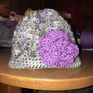 Child's messy bun hat