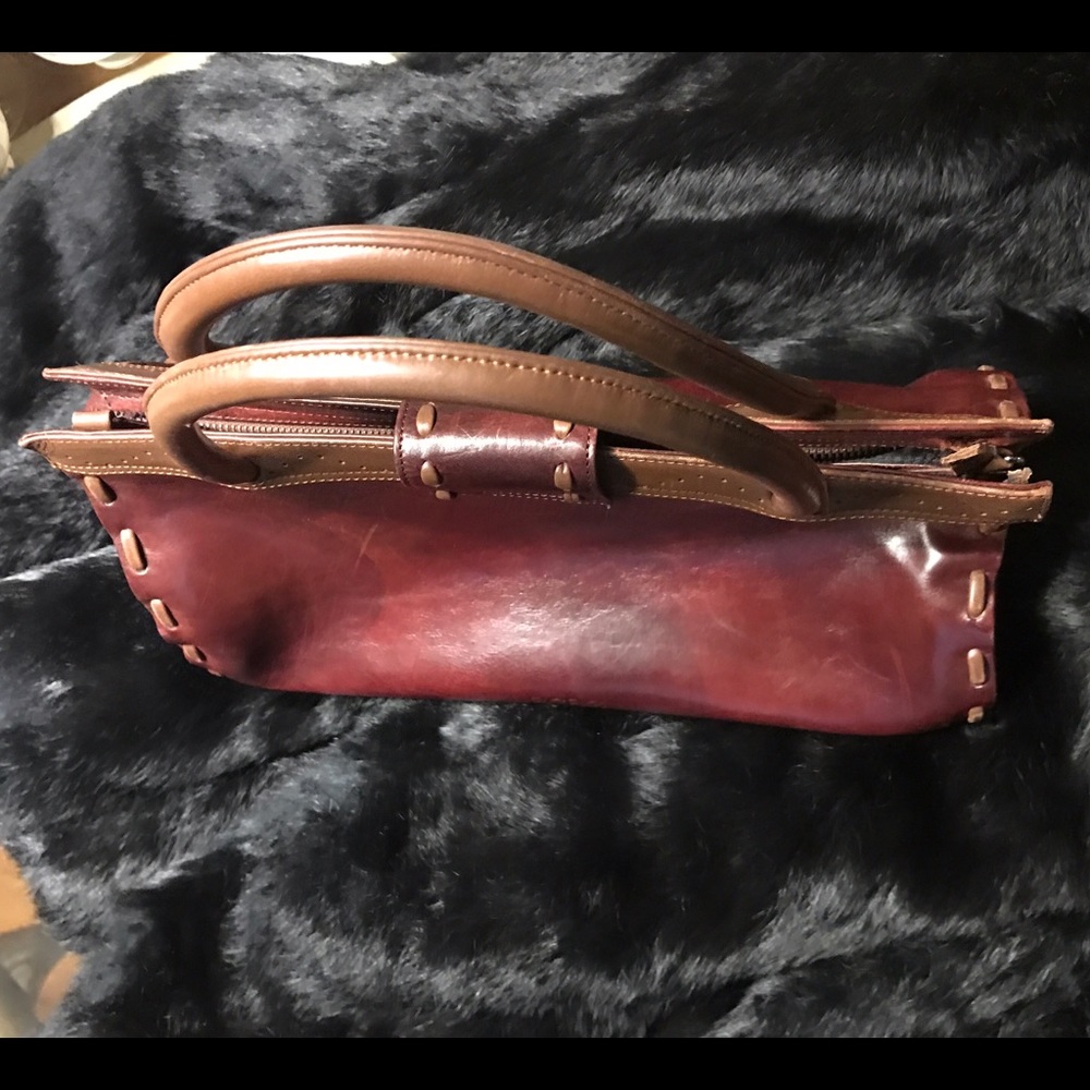 BCBGMaxAzria crisp brown/wine tote 😍😍😍✨✨✨😍😍😍 - Picture 5 of 8